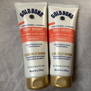 Gold Bond Body Bright Daily Body & Face Lotion bundle